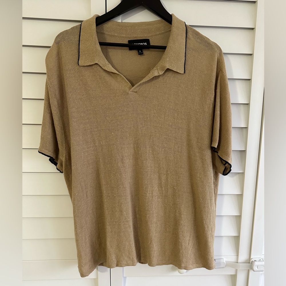 Bonobos Black & Tan Collared Shirt